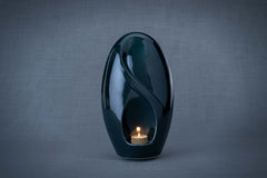 Eternity Handmade Cremation Urn for Ashes - Large | Oxide Green | Ceramic