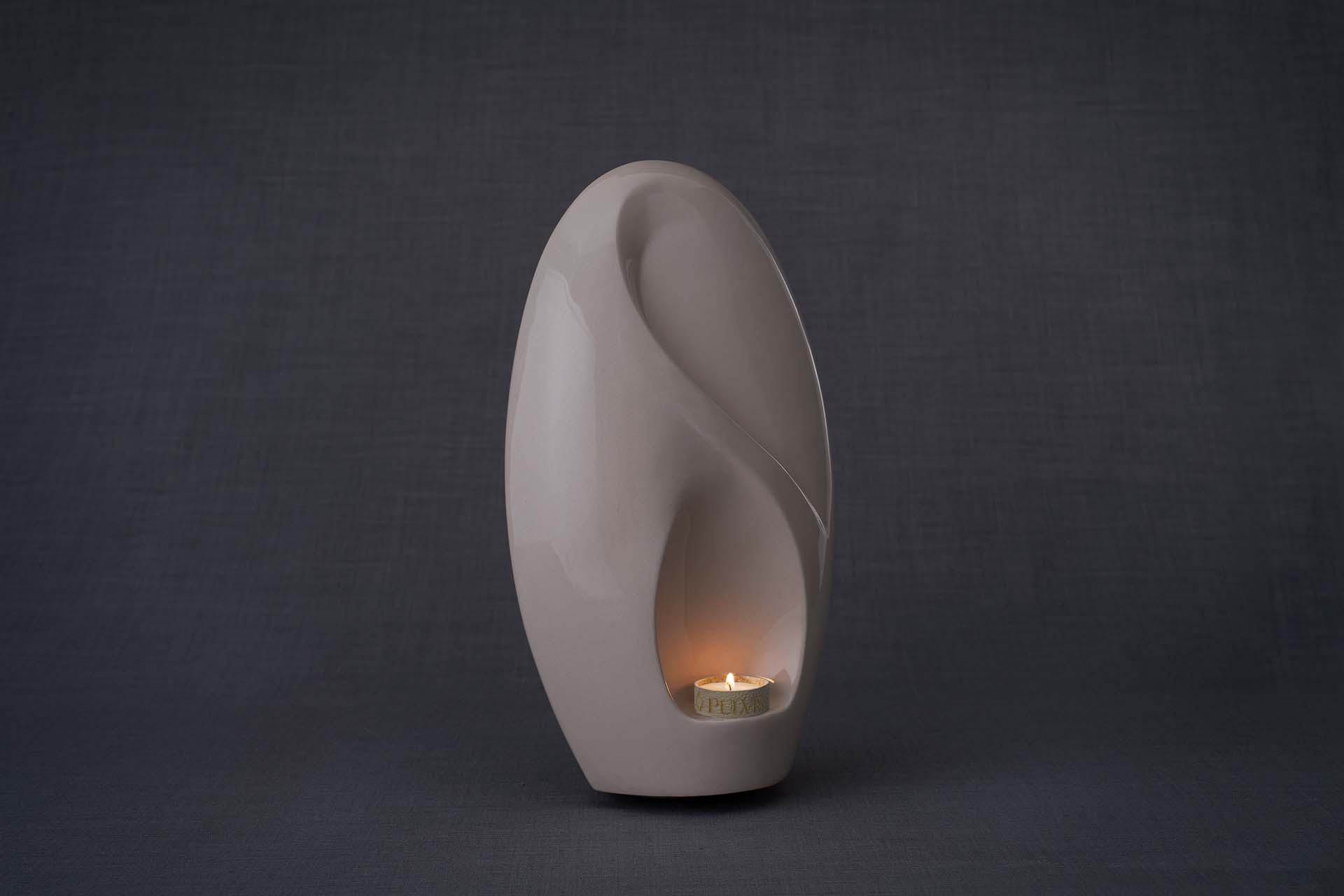Pulvis Art Urns Adult Size Urn Eternity Handmade Cremation Urn for Ashes - Large | Transparent | Ceramic