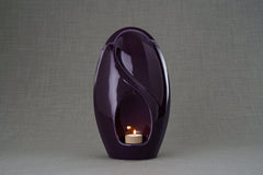 Eternity Handmade Cremation Urn for Ashes - Large | Violet | Ceramic