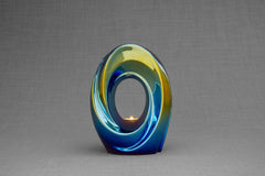 Exclusive Cremation Urn for Ashes "The Passage" - Large | Shiny Yellow