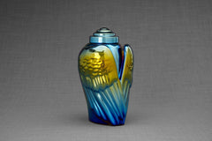 Exclusive Cremation Urn for Ashes "Wings" - Large | Shiny Yellow