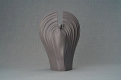 Guardian Handmade Cremation Urn for Ashes - Large | Gray Matte | Ceramic
