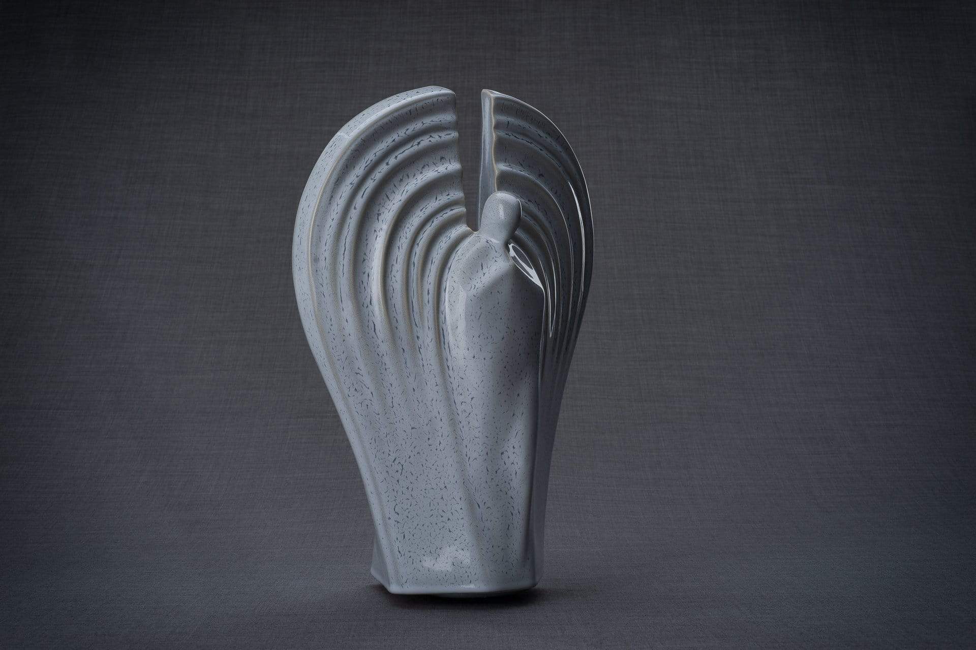 Guardian Handmade Cremation Urn for Ashes, size Large/Adult, color Grey Melange-Pulvis Art Urns