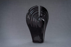 Guardian Handmade Cremation Urn for Ashes - Large | Lamp Black | Ceramic