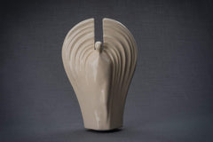 Guardian Handmade Cremation Urn for Ashes - Large | Off-white | Ceramic Urn