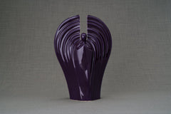 Guardian Handmade Cremation Urn for Ashes - Large | Violet | Ceramic