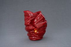 Handmade Cremation Urn for Ashes "Light" - Large | Red | Ceramic