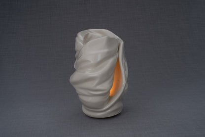 Handmade Cremation Urn for Ashes "Light" - Large | White | Ceramic