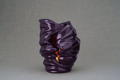 Handmade Cremation Urn for Ashes "Light" - Large | Violet | Ceramic