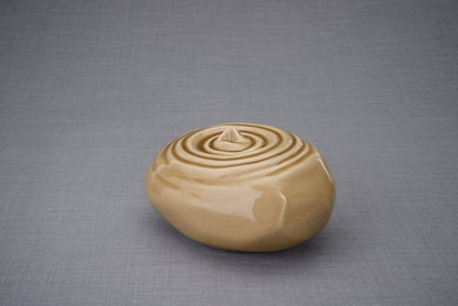 Resonance Handmade Cremation Urn for Ashes, size Adult/Large, color Beige-Pulvis Art Urns