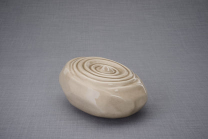 Resonance Handmade Cremation Urn for Ashes, size Adult/Large, color Beige Grey-Pulvis Art Urns