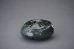 Handmade Cremation Urn for Ashes "Resonance" - Large | Black Melange | Ceramic