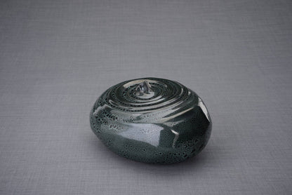 Resonance Handmade Cremation Urn for Ashes, size Adult/Large, color Black Melange-Pulvis Art Urns