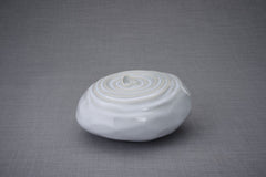 Handmade Cremation Urn for Ashes "Resonance" - Large | Grey Melange | Ceramic