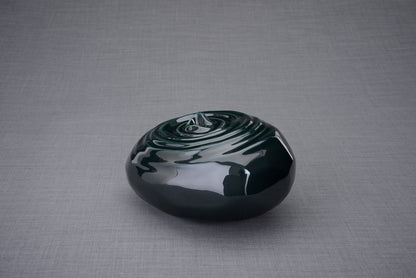 Resonance Handmade Cremation Urn for Ashes, size Adult/Large, color Oxide Green-Pulvis Art Urns