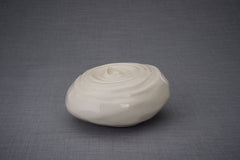 Handmade Cremation Urn for Ashes "Resonance" - Large | Off-white | Ceramic Urn