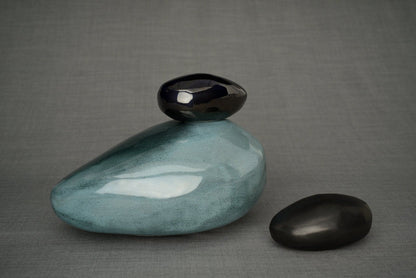 Stone - Ceramic art urn for ashes by Pulvis ARt Urns