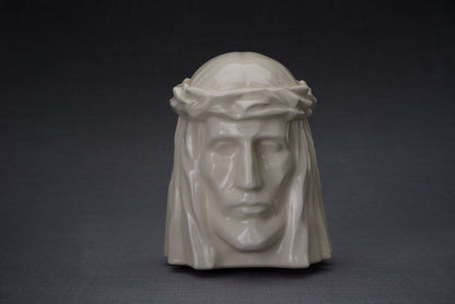 The Christ Handmade Cremation Urn for Ashes, size Large/Adult, color Transparent-Pulvis Art Urns