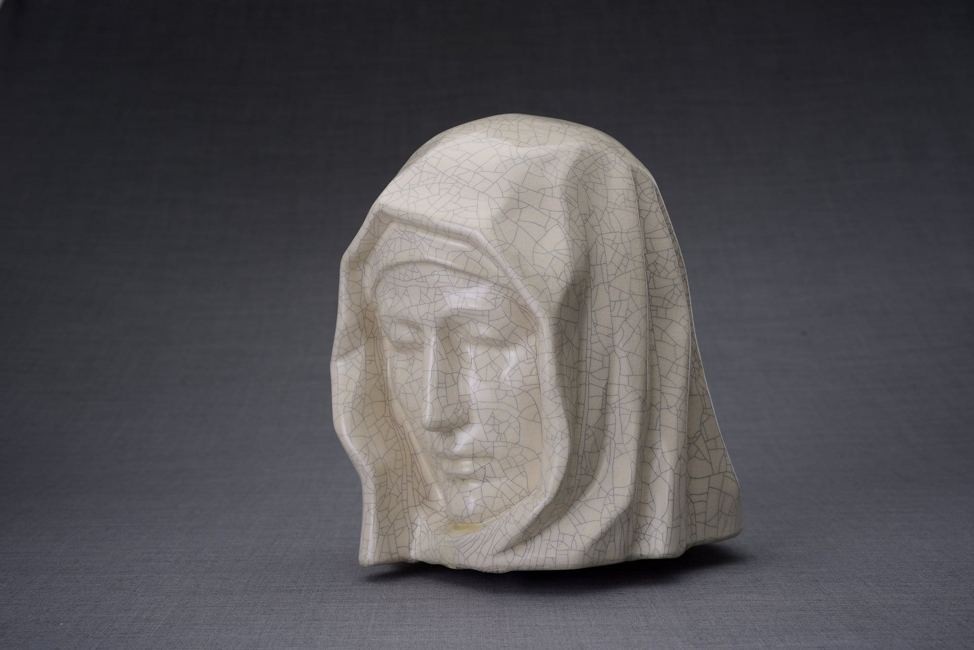 The Holy Mother Handmade Cremation Urn for Ashes, size Large/Adult, color Craquelure-Pulvis Art Urns