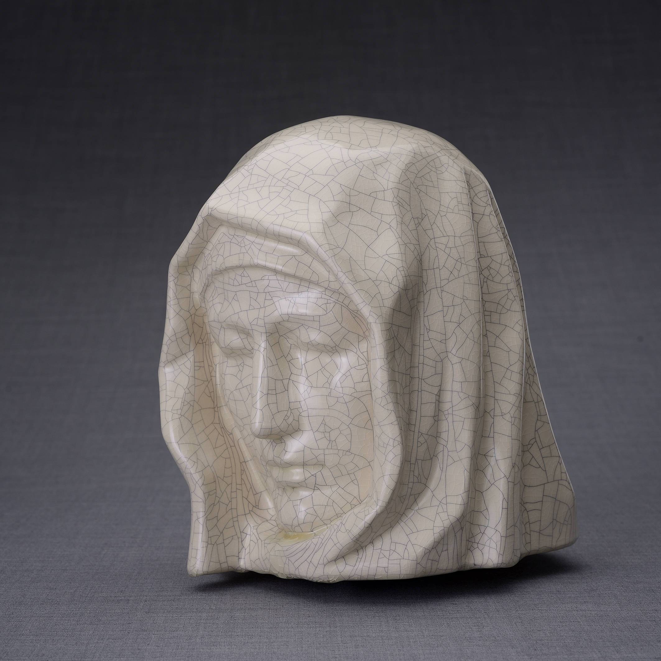 The Holy Mother Handmade Cremation Urn for Ashes, size Large/Adult, color Craquelure-PulvisArtUrns-Pulvis Art Urns
