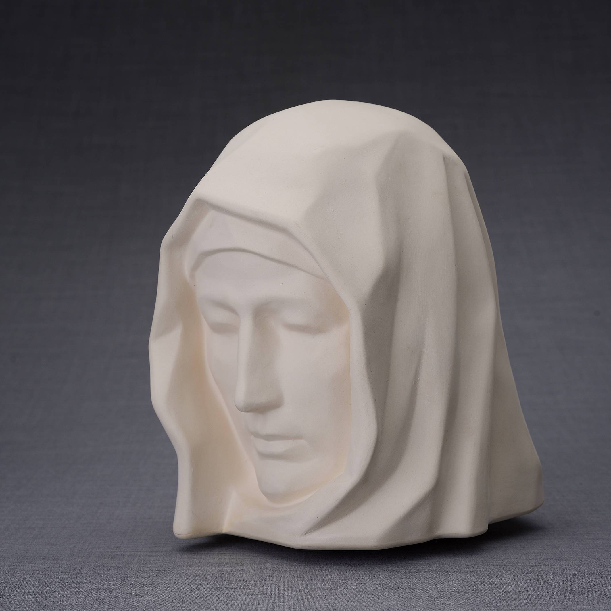 The Holy Mother Handmade Cremation Urn for Ashes, size Large/Adult, color Unglazed-PulvisArtUrns-Pulvis Art Urns