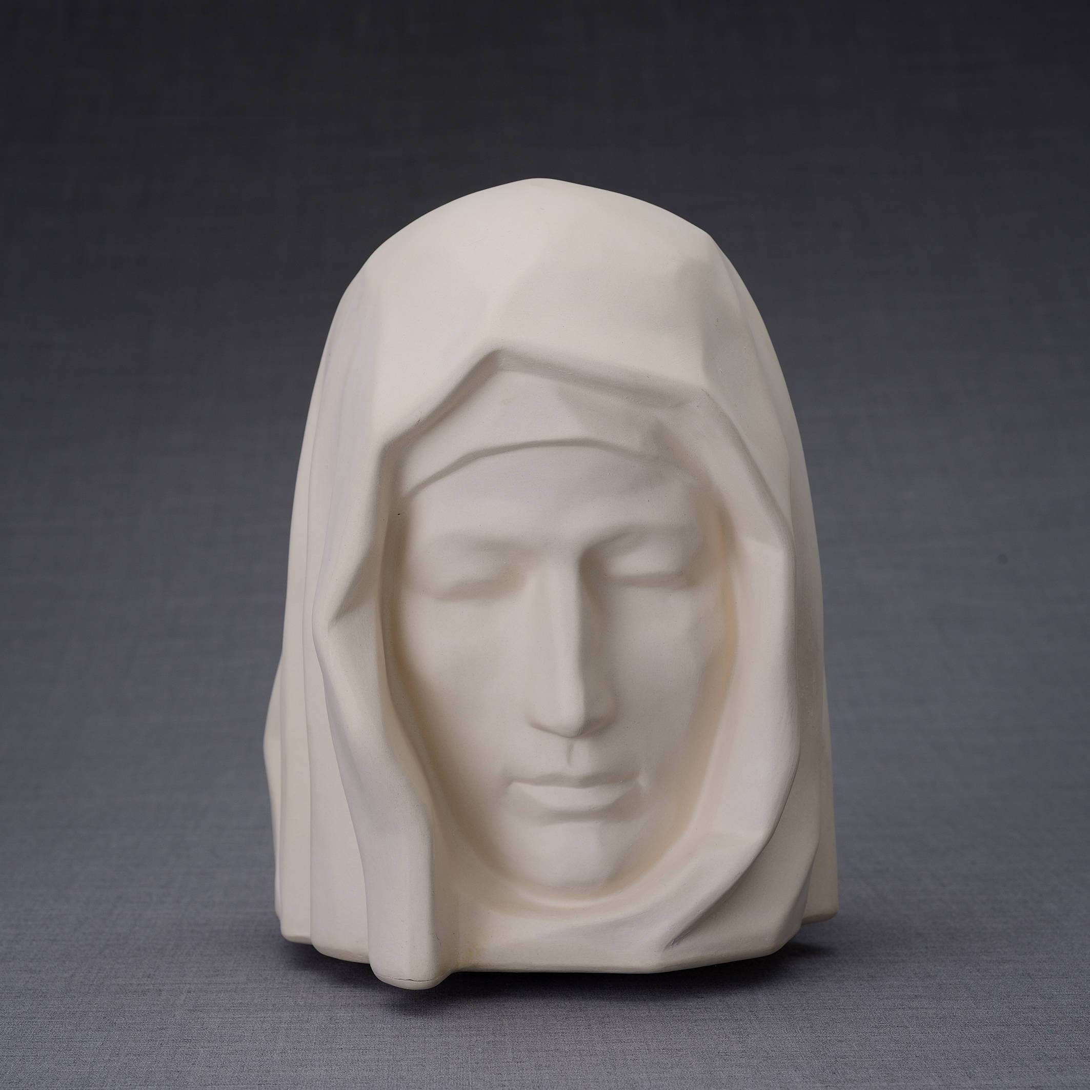 The Holy Mother Handmade Cremation Urn for Ashes, size Large/Adult, color Unglazed-PulvisArtUrns-Pulvis Art Urns