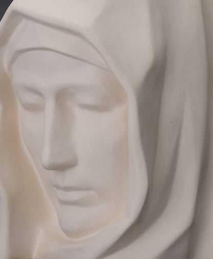 The Holy Mother Handmade Cremation Urn for Ashes, size Large/Adult, color Unglazed-PulvisArtUrns-Pulvis Art Urns