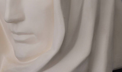 The Holy Mother Handmade Cremation Urn for Ashes, size Large/Adult, color Unglazed-PulvisArtUrns-Pulvis Art Urns