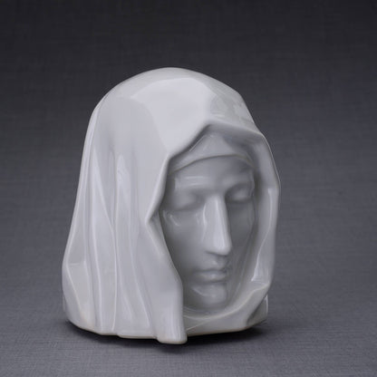 The Holy Mother Handmade Cremation Urn for Ashes, size Large/Adult, color White-PulvisArtUrns-Pulvis Art Urns