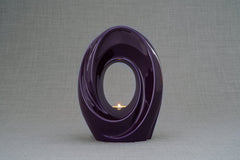 Handmade Cremation Urn for Ashes "The Passage" - Large | Violet | Ceramic