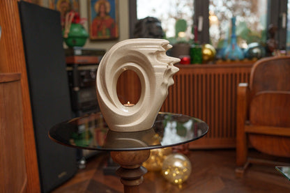 Handmade Cremation Urn "Zephyr" - Adult Ceramic Urn | Craquelure