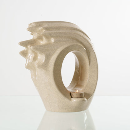 Handmade Cremation Urn "Zephyr" - Adult Ceramic Urn | Craquelure