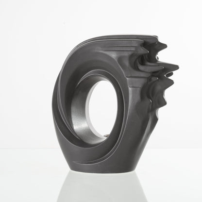 Pulvis Art Urns Adult Size Urn Handmade Cremation Urn "Zephyr" - Adult Ceramic Urn | Gray Matte