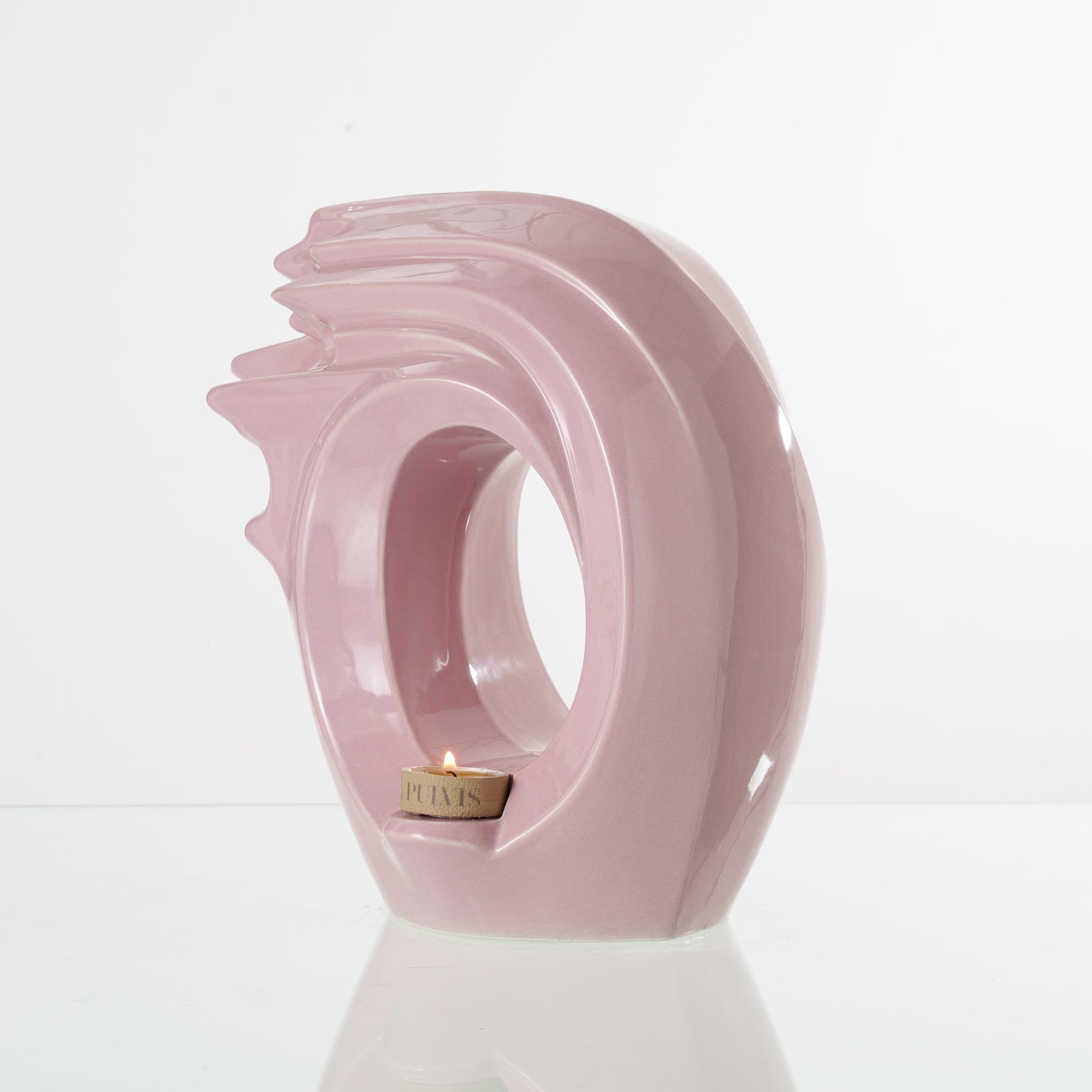 Pulvis Art Urns Adult Size Urn Handmade Cremation Urn "Zephyr" - Adult Ceramic Urn | Pink