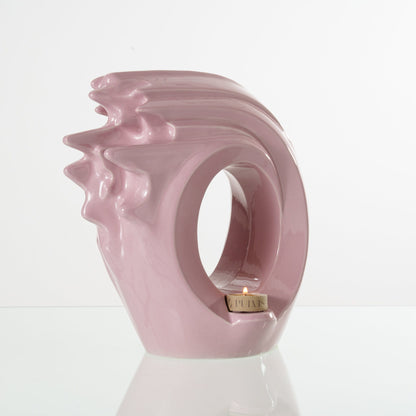 Pulvis Art Urns Adult Size Urn Handmade Cremation Urn "Zephyr" - Adult Ceramic Urn | Pink