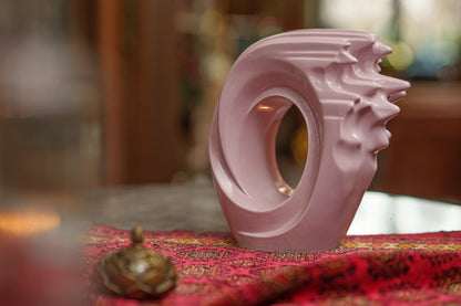 Pulvis Art Urns Adult Size Urn Handmade Cremation Urn "Zephyr" - Adult Ceramic Urn | Pink