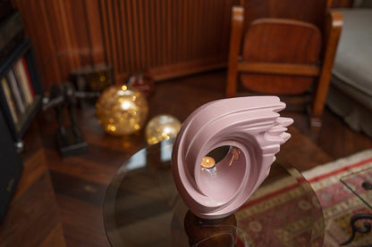 Pulvis Art Urns Adult Size Urn Handmade Cremation Urn "Zephyr" - Adult Ceramic Urn | Pink