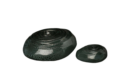 Set Of Ceramic Art Urns for Ashes - Resonance ( Large urn + Keepsake)-Pulvis Art Urns