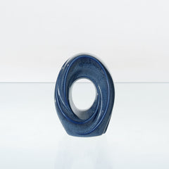 Mini Cremation Urn "The Passage" - Handmade Ceramic Urn | Blue Melange