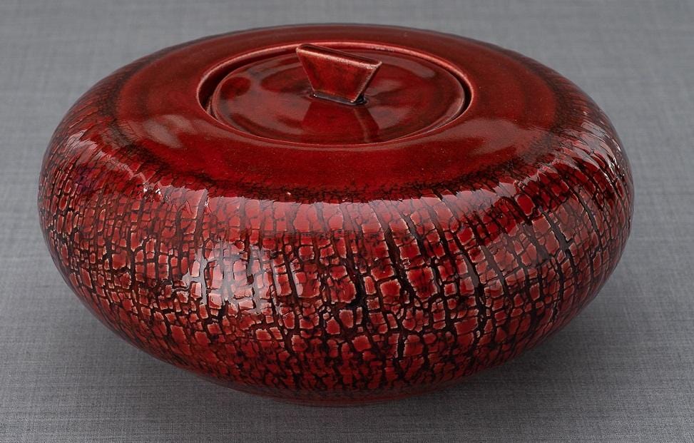 Ceramic Art Urn for Ashes - handmade on a pottery wheel by Pulvis Art Urns