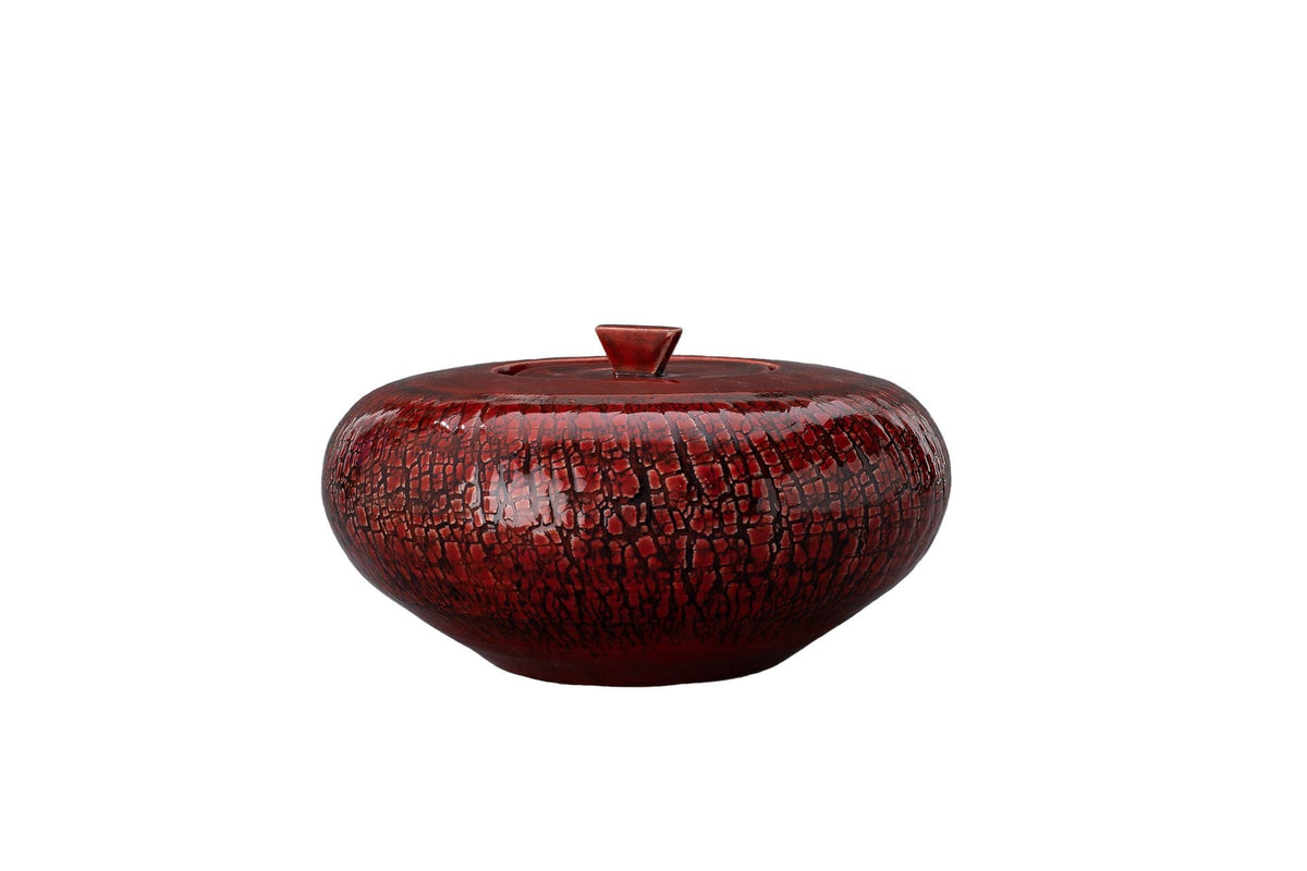 Ceramic Art Urn for Ashes - handmade on a pottery wheel by Pulvis Art Urns