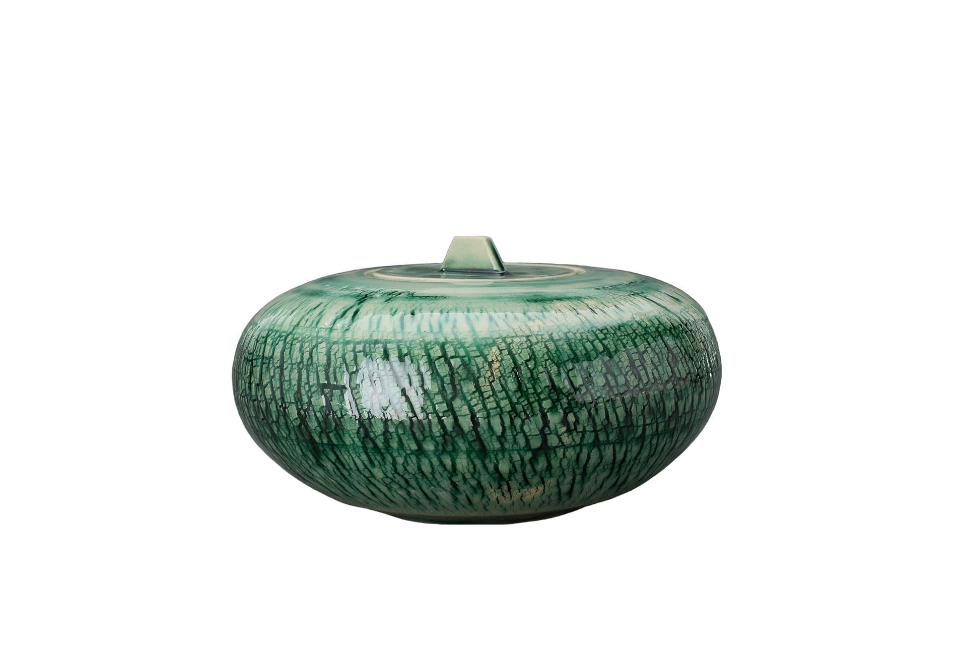 Ceramic Art Urn for Ashes - handmade on a pottery wheel by Pulvis Art Urns