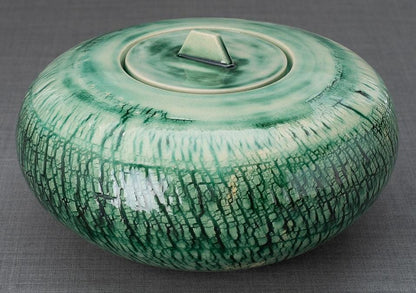 Ceramic Art Urn for Ashes - handmade on a pottery wheel by Pulvis Art Urns