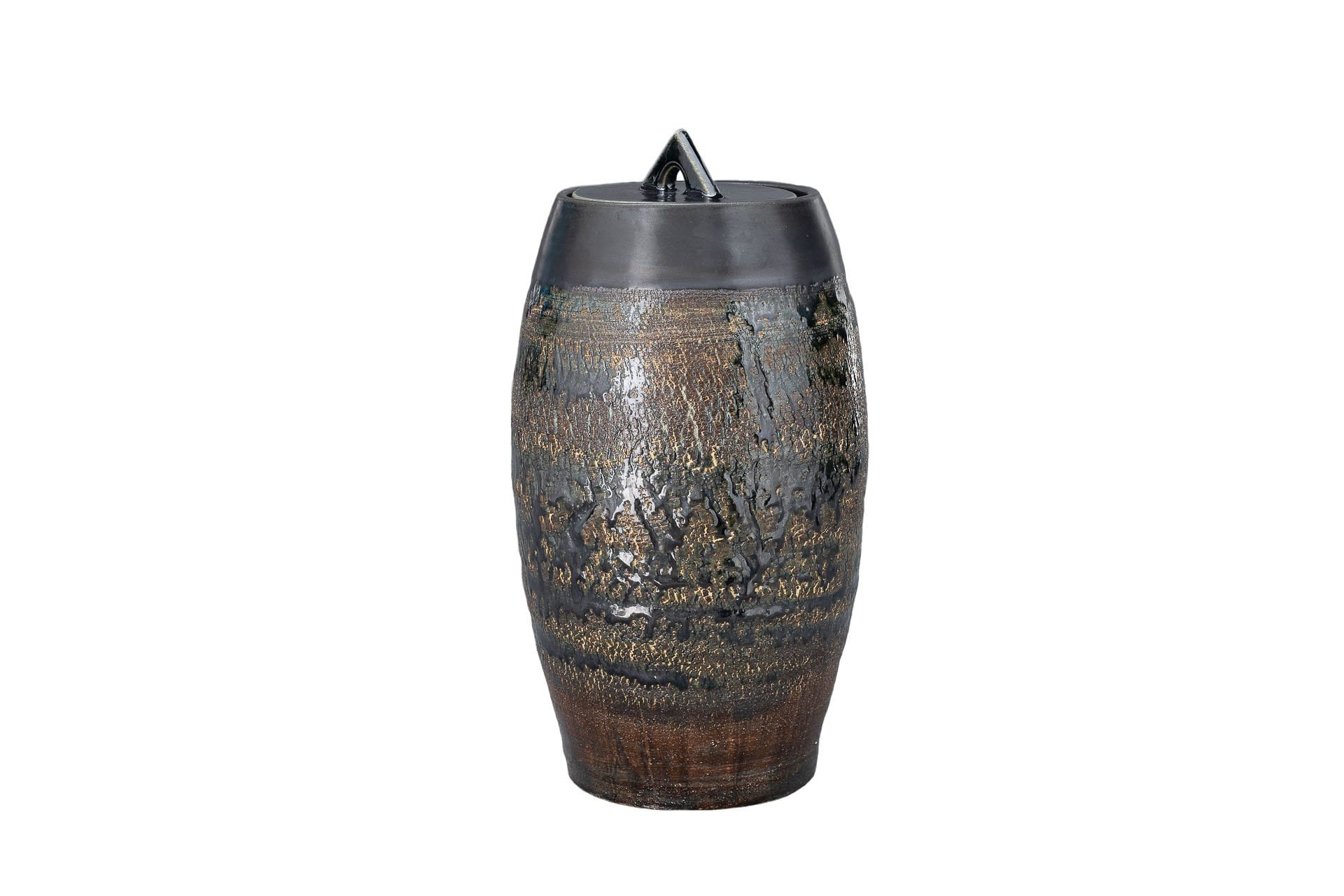 Ceramic Art Urn for Ashes - handmade on a pottery wheel by Pulvis Art Urns