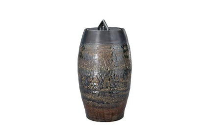 Ceramic Art Urn for Ashes - handmade on a pottery wheel by Pulvis Art Urns