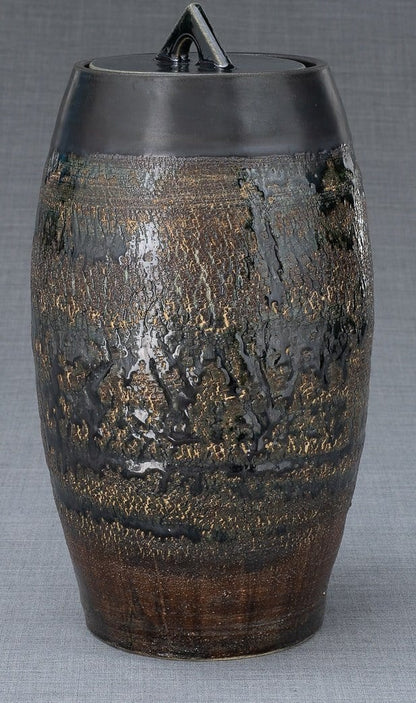 Ceramic Art Urn for Ashes - handmade on a pottery wheel by Pulvis Art Urns