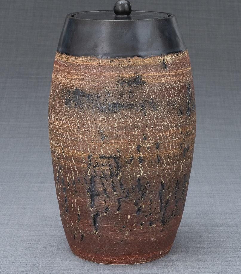 Ceramic Art Urn for Ashes - handmade on a pottery wheel by Pulvis Art Urns