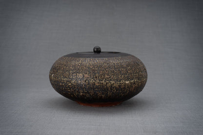 Ceramic Art Urn for Ashes - handmade on a pottery wheel by Pulvis Art Urns