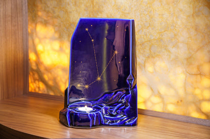 Pulvis Art Urns Adult Size Urn Zodiac Urn for Ashes "Aries" - Large | Star Sign Urn