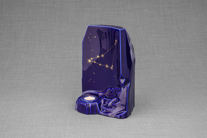 Pulvis Art Urns Adult Size Urn Zodiac Urn for Ashes "Capricorn" - Large | Star Sign Urn